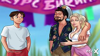 Uncensored summer fun with milk, blowjobs, and cartoons