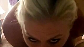 Natural tits bouncing with cum
