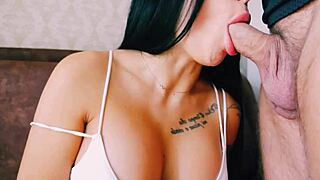 Wife has great oral sex and takes cum in her cunt