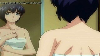 Shy anime yuri gets fucked