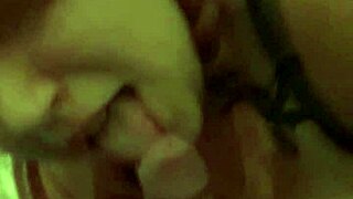 A red-haired MILF meets his every need with her mouth.
