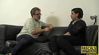 Chubby sub gets tattooed and fingered hard in HD video