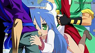 Wild group sex scene – Lucky Star Konata
