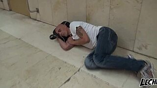 Ginger adult star gets cum load