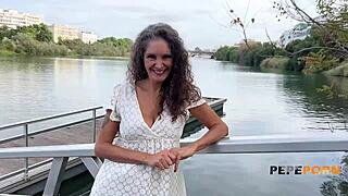 Old Spanish MILF gets rough threesome