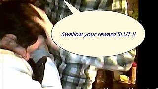 An unprofessional blow job with a lot of slobber