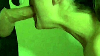 Deepthroat leads to facial finish