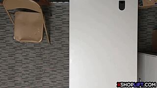 Teen caught shoplifting in back office