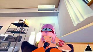 Sakura and Naruto's hardcore scenes