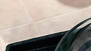 Amateur video of a chubby girl playing with toys