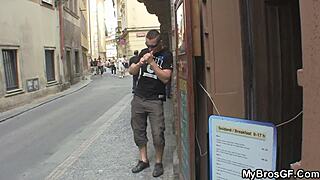 Czech blonde's oral and sexual adventure
