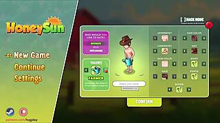 Redhead stewardess in Honeysun gameplay part 1