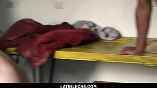 LatinLeche - Sexy Latino Boy COVERED in Cum by Four Hung Studs!