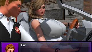Big-boobed babe takes it all