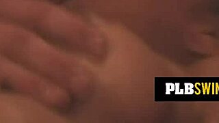Lover watches brunette give big head