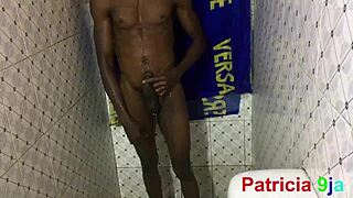 Steamy bathroom action with my stepbro and a big cock