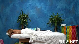 Intense oral sex with oil massage