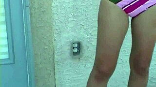 Steamy brunette model gets intimate
