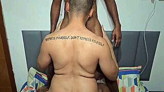 Yo, gay couple invites neighbor for raw anal and oral threesome!