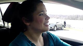 Public shame for naughty blowjob babe
