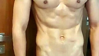 Gay self-pleasure with oral and anal