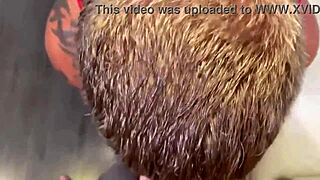 Straight lads try rough oral sex