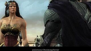 Wonder Woman and Ares' passionate encounter