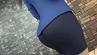 3D animated oral sex fun