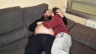 Gay couple enjoys 69 and cum play