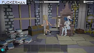 Big cock fucking big tits in cartoon porn video