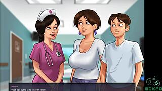 Hot hospital scene with doctor