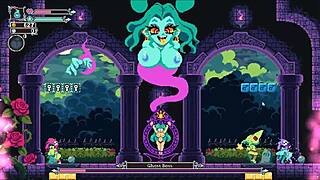 3D game with sexy teen girls and monster cock titjob