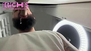 Gay newbie blows multiple cocks