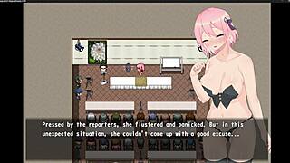 Beautiful breasts of the magical girl in solo play in this video