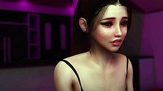 3D game with bukkake shower