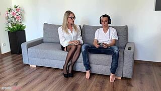 Blonde teacher gets fucked hard