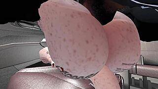 Big-natural-boobied white gets SL creampie