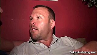 Young gay men give blow jobs to each other and enjoy the pleasure