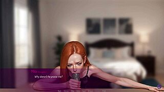 3D redhead wife gives rough deepthroat