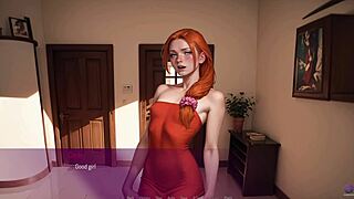 3D redhead wife gives rough deepthroat