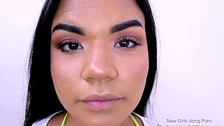 Hot Nanny Wannabe Model Sucks Huge Cock at Rough Casting
