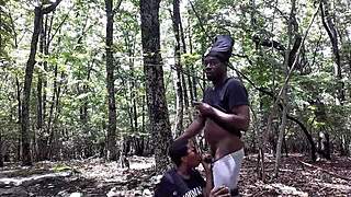 southern couple licks ass and deepthroats outdoors
