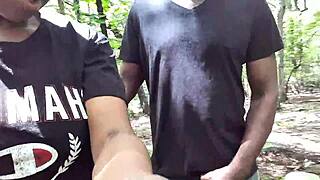 southern couple licks ass and deepthroats outdoors