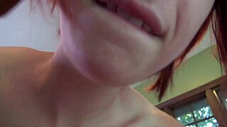 Red-haired MILF enjoys rough anal play