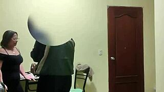 Homemade brunette gets messy