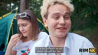 rim4k brings two girls and a guy together for a wild 4some cleanup