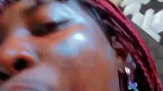 Deepthroat sucking and hot African sex