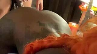 Big ass babe in hotel room