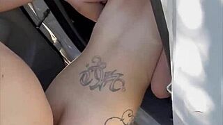 Slim Thick Trashy Hooker Bangs in Public and Takes a Reluctant Facial