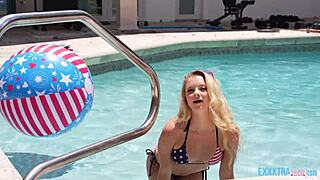 Cute Blonde Teen Riley Star Fucked Hard by GI Joey at Party. Her Long Hair Swings with Every Deep Thrust!